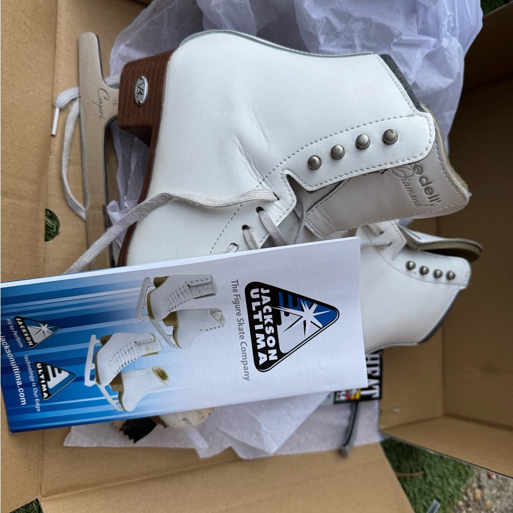 White Kids Ice Skates